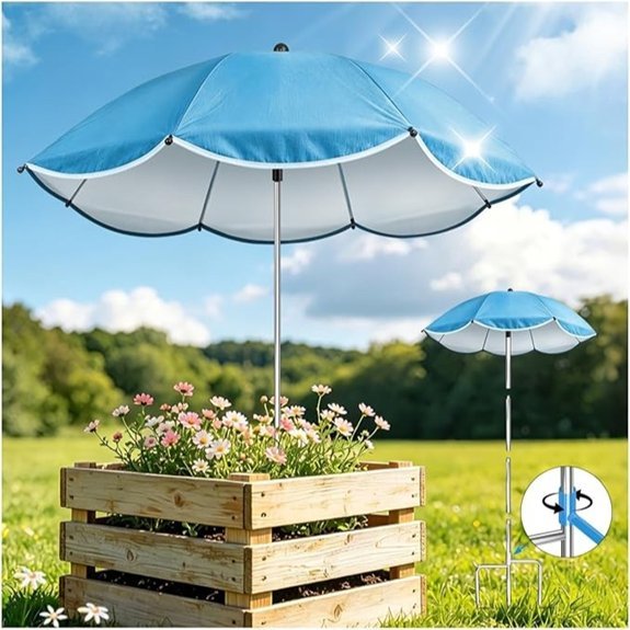1 pack garden umbrella stake