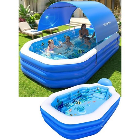 2026 inflatable pool with canopy