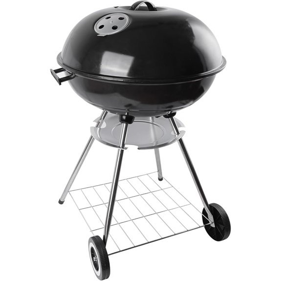 22 inch black portable grill
