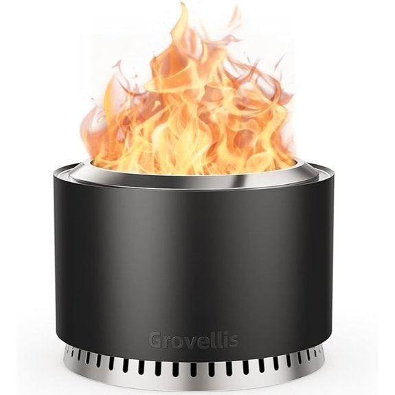 27 inch smokeless fire pit with cover