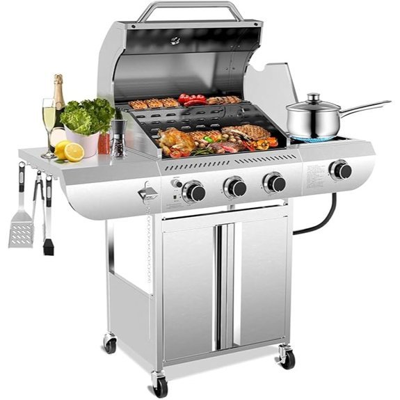 34 000 btu 3 burner grill