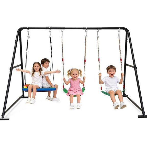 3 in 1 swing set with platform