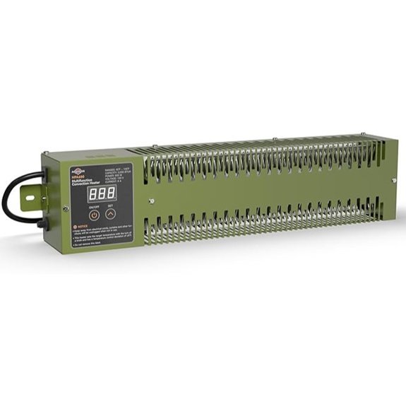 600w army green heater with thermostat