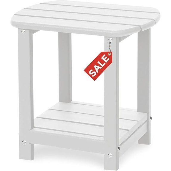 adirondack hdpe table with storage