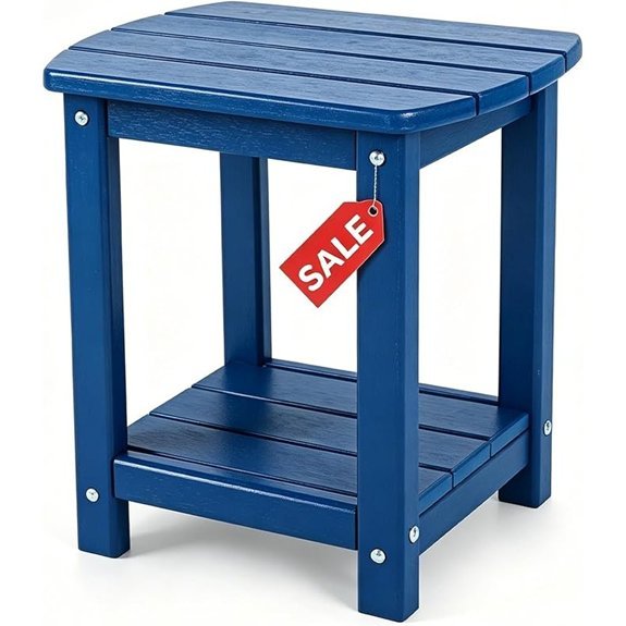 adirondack square table with storage