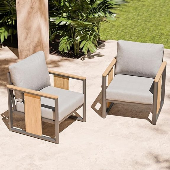 aluminum outdoor patio furniture set
