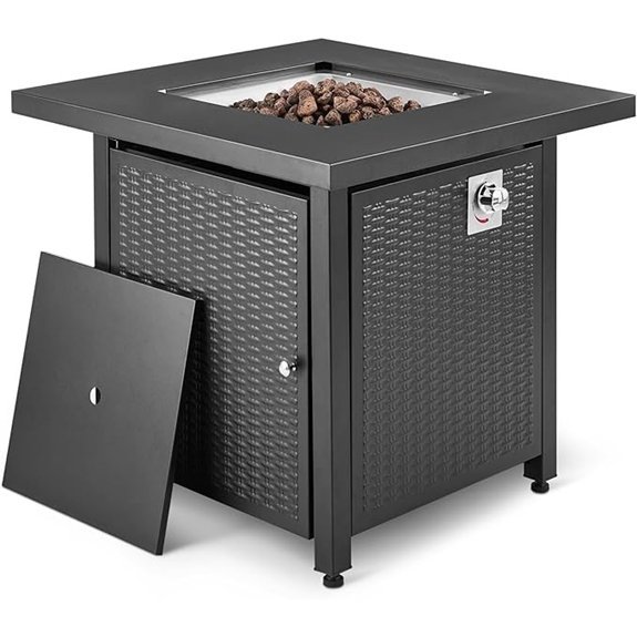 amazon basics fire table dimensions