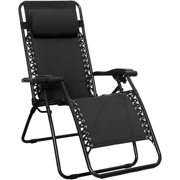 amazon basics lounge chair black zero gravity model