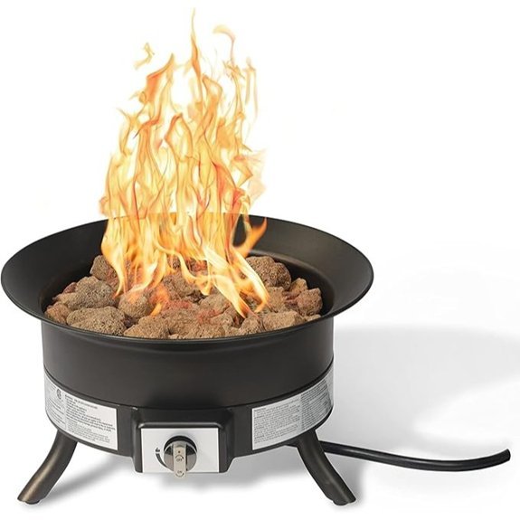 amazon basics portable propane fire pit