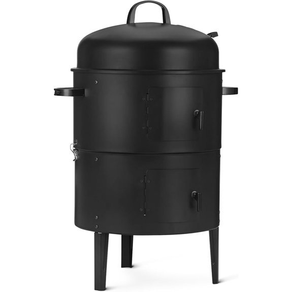 amazon basics smoker 16 vertical charcoal