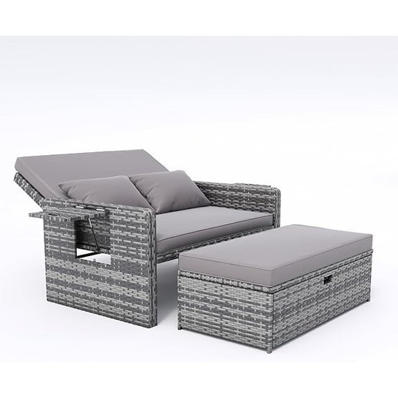 amopatio grey wicker daybed