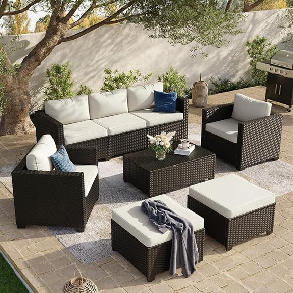 aoxun 8 piece patio set