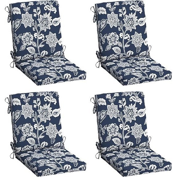arden 4 pack cushioned chairs