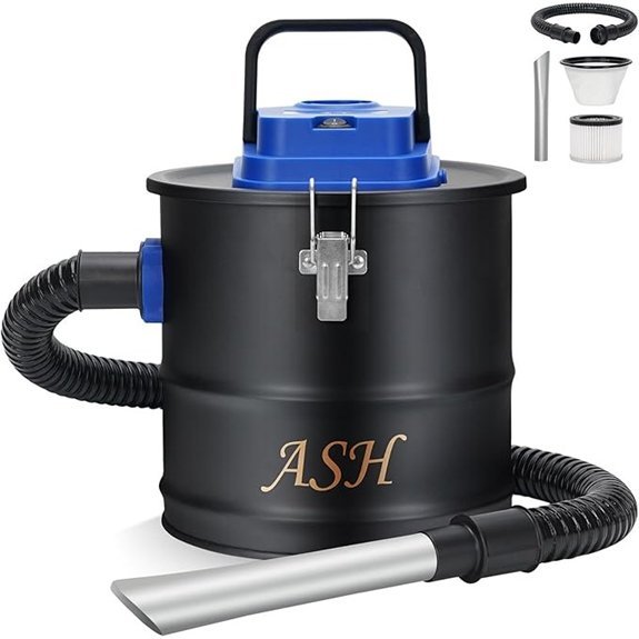 ash vacuum cleaner 2 6 gallon 800w blue
