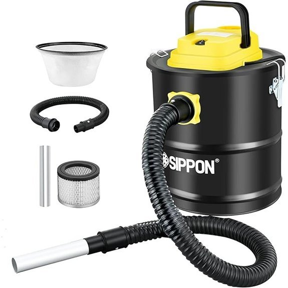 ash vacuum cleaner with wheeled base blower