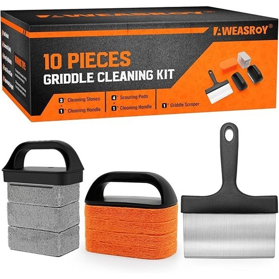 aweasroy griddle cleaning kit