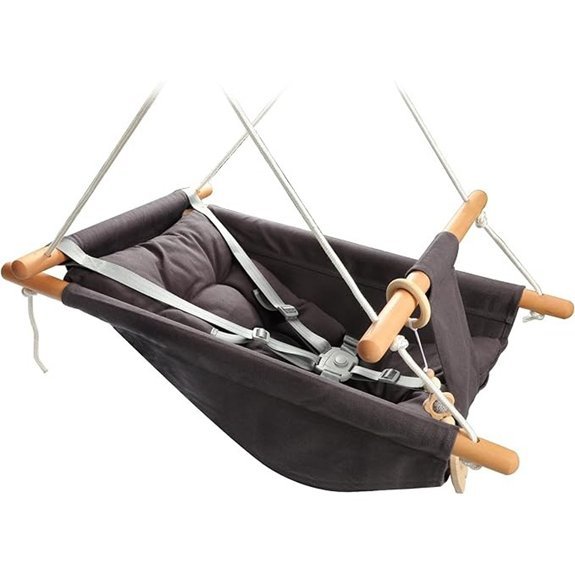 baby swing with 5 point safety belt