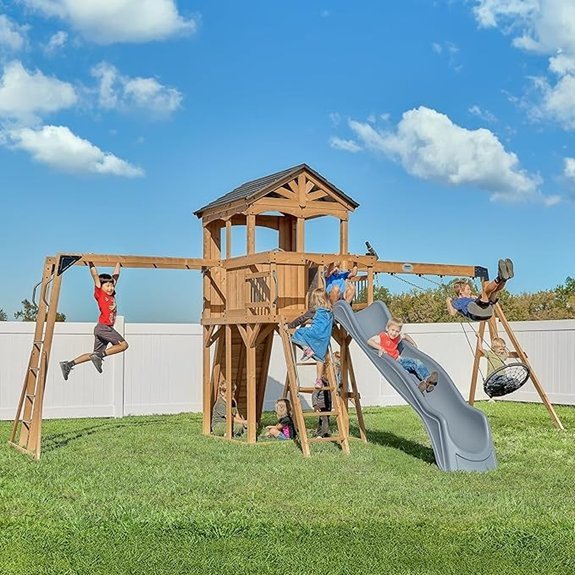 backyard discovery dover bay swing set