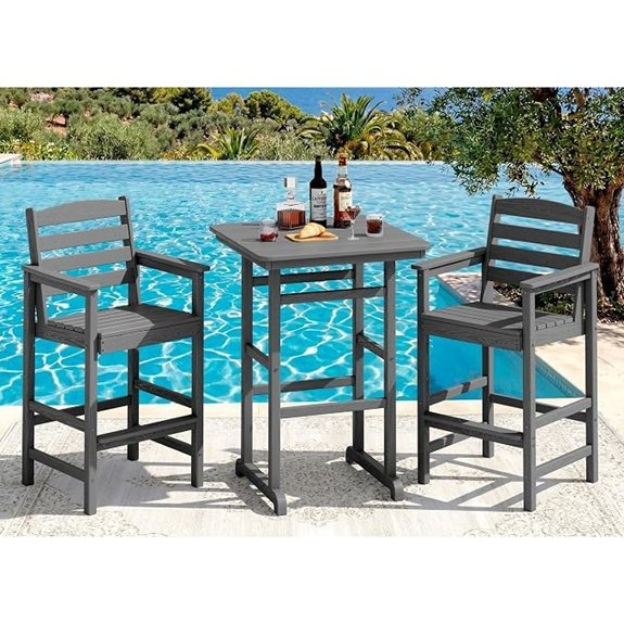 balcony adirondack bar set