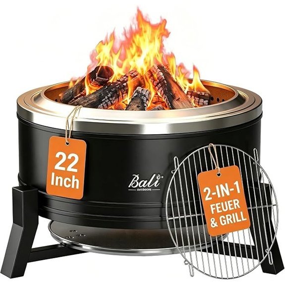 bali outdoors 22 smokeless pit