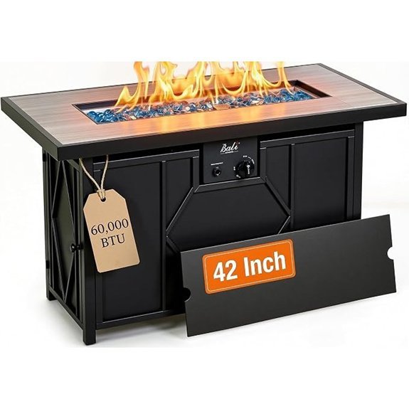 bali outdoors 42 propane fire pit table