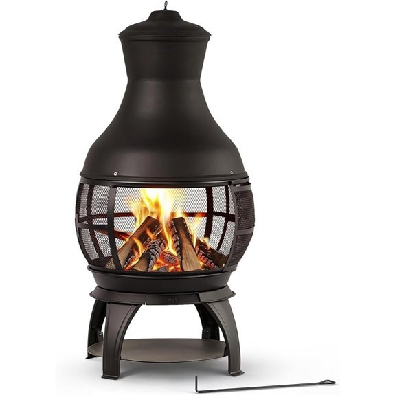 bali outdoors chiminea fireplace