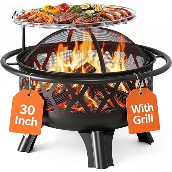bali portable wood burning grill