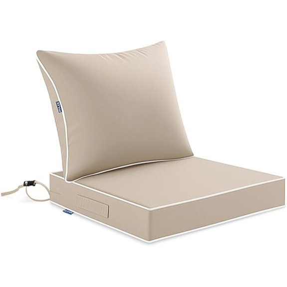 beige outdoor waterproof cushion
