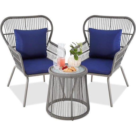best choice patio wicker set