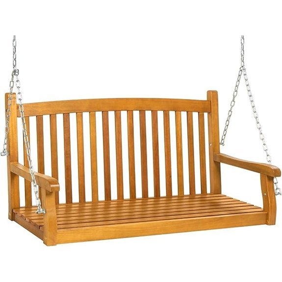 best choice wood porch swing
