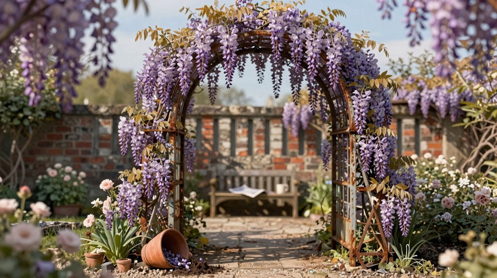 best garden arch for wisteria