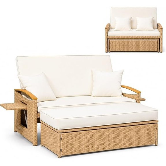 boho rattan patio set