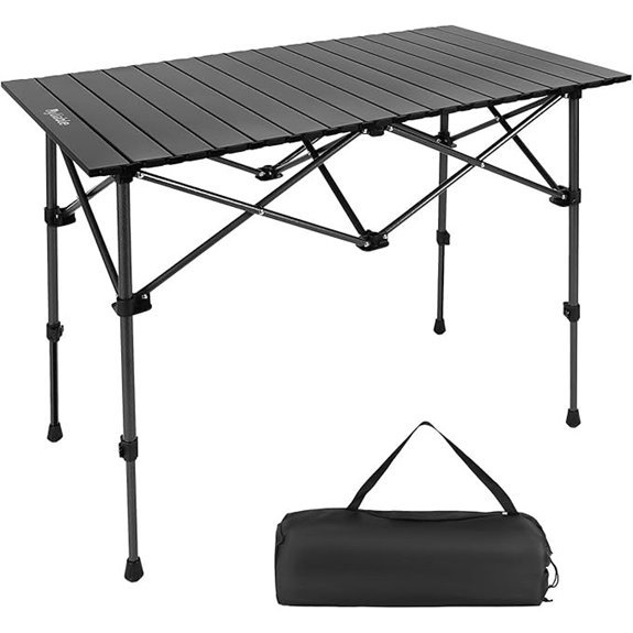 byliable folding portable table aluminum