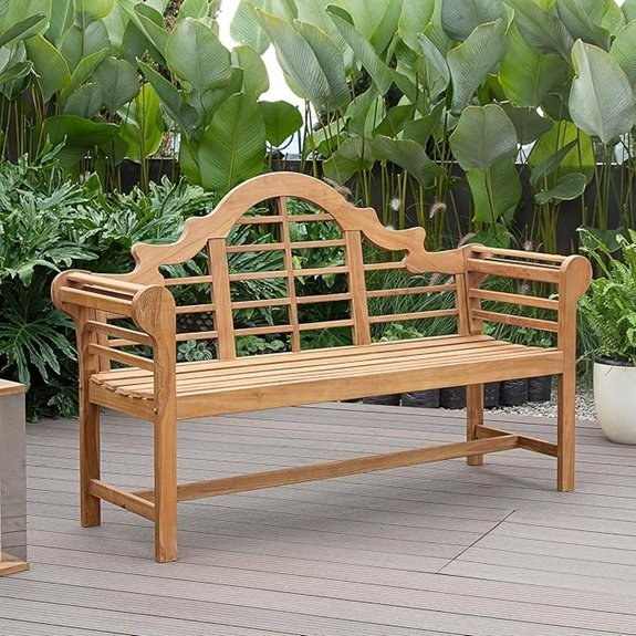 cambridge casual teak bench