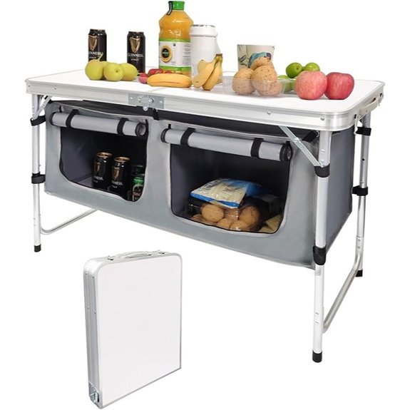 camp field folding table