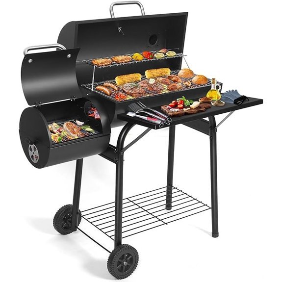 charcoal grill offset smoker