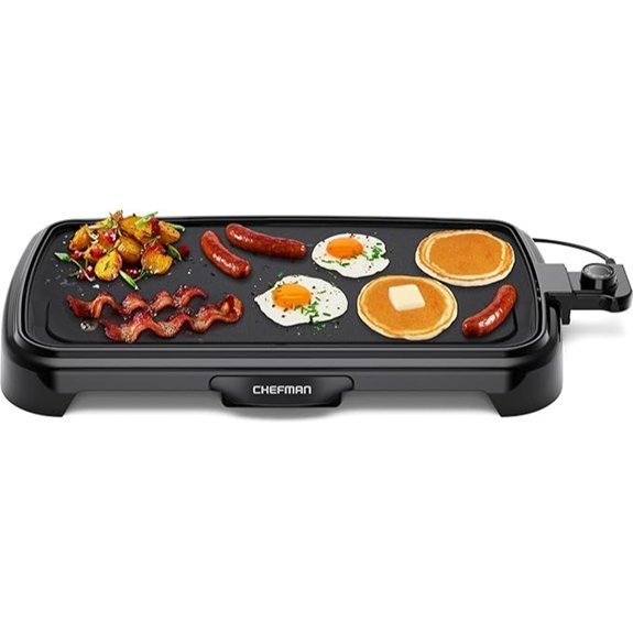 chefman electric griddle dimensions