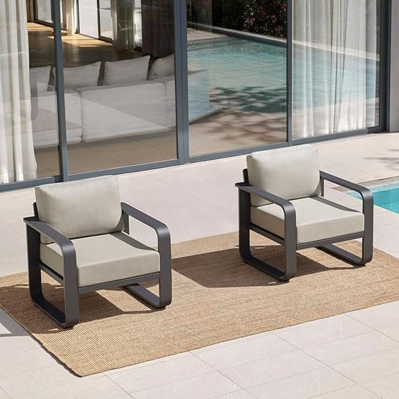 chita outdoor chairs with cushions
