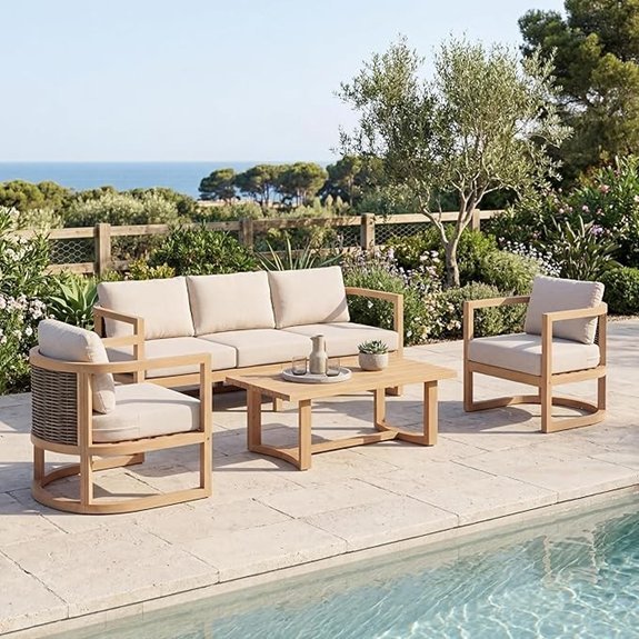 christopher knight 5 seater patio set