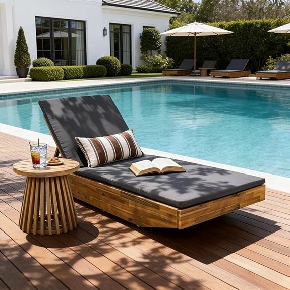 christopher knight acacia wood chaise