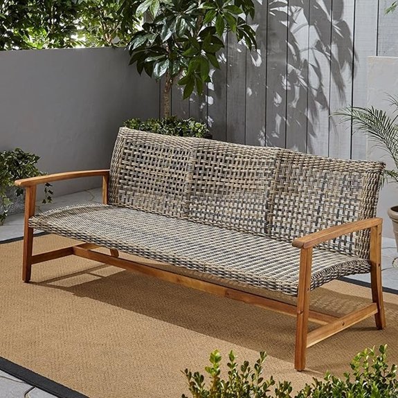 christopher knight outdoor sofa gray