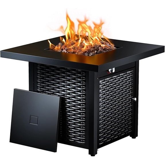 ciays 28 inch propane fire pit