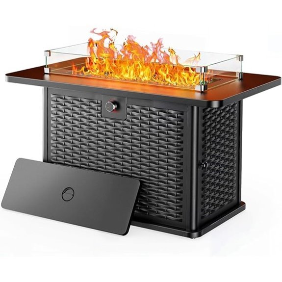 ciays 43 rectangular fire pit