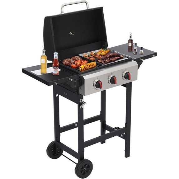 cig garden 3 burner grill