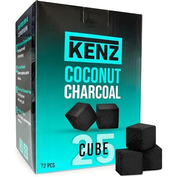 coconut charcoal cubes 72