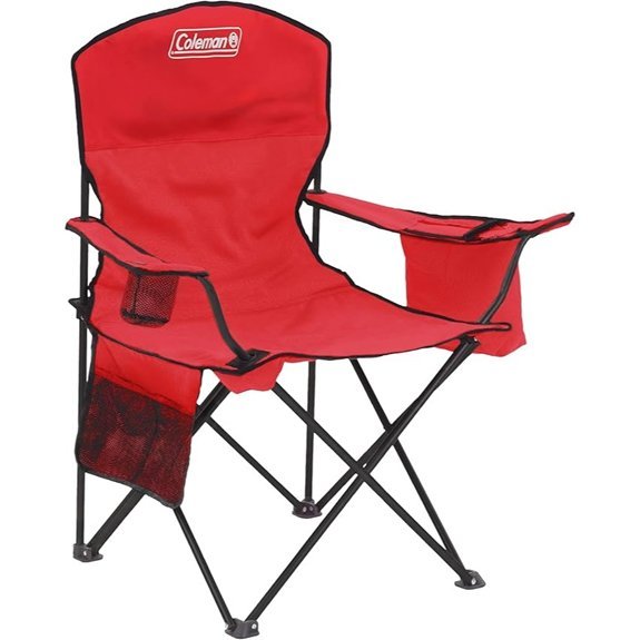 coleman chair with cooler