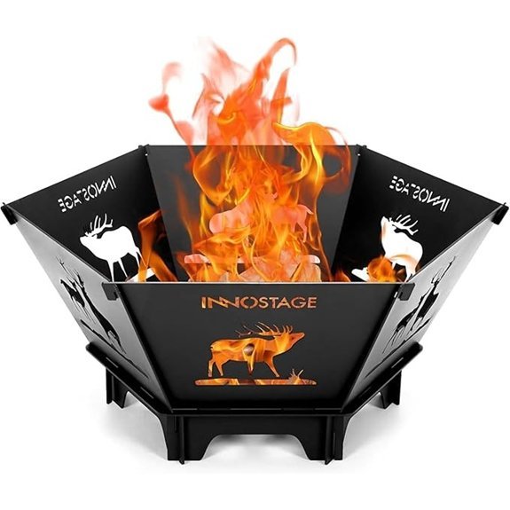 collapsible fire pit camping kit