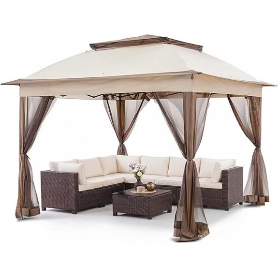 coos bay gazebo with mesh