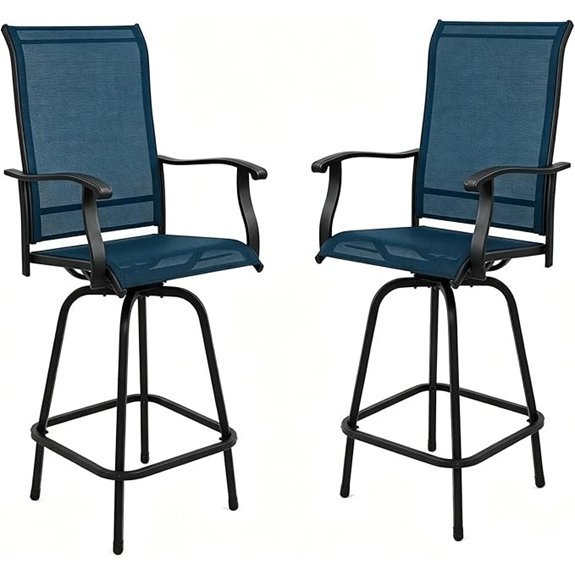 crownland blue swivel stools