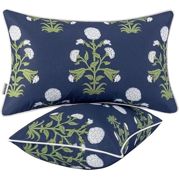 decorative outdoor lumbar pillow covers